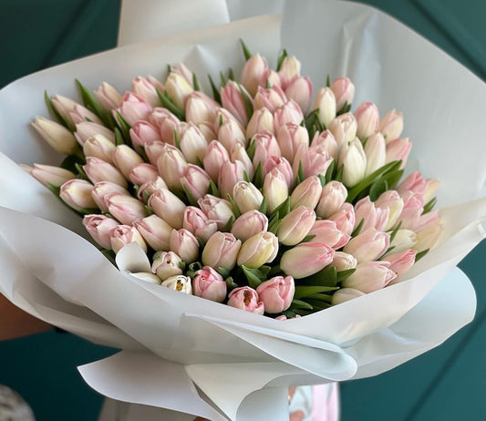 Light Pink Tulips Bouquet