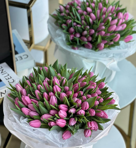 Purple Tulips Bouquet