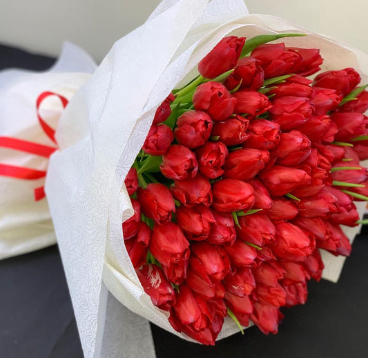 Red Tulips Bouquet